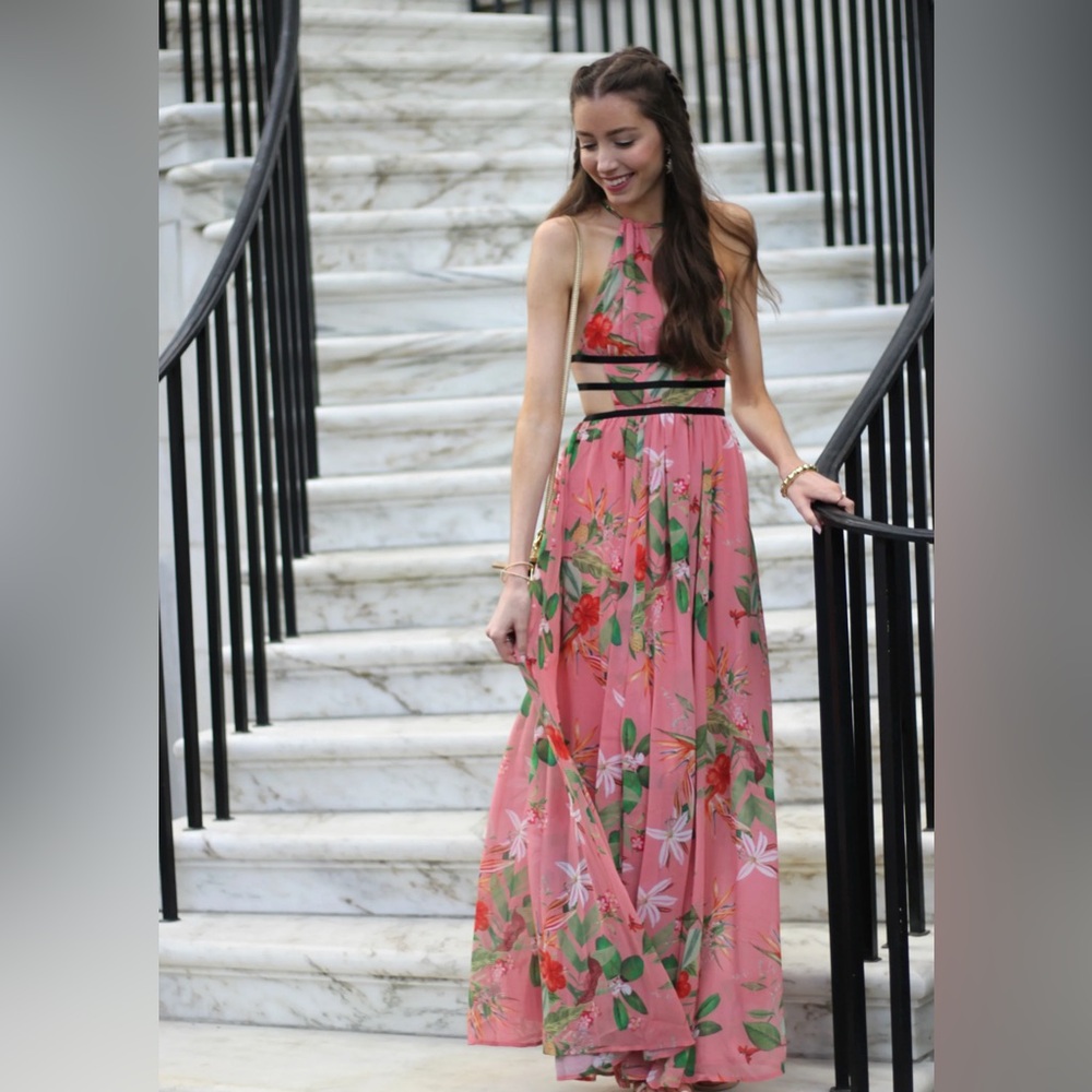 Express maxi floral dress size s